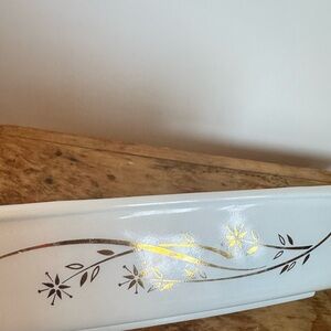 Vintage Pyrex Rectangle Scroll Casserole Baking Dish
